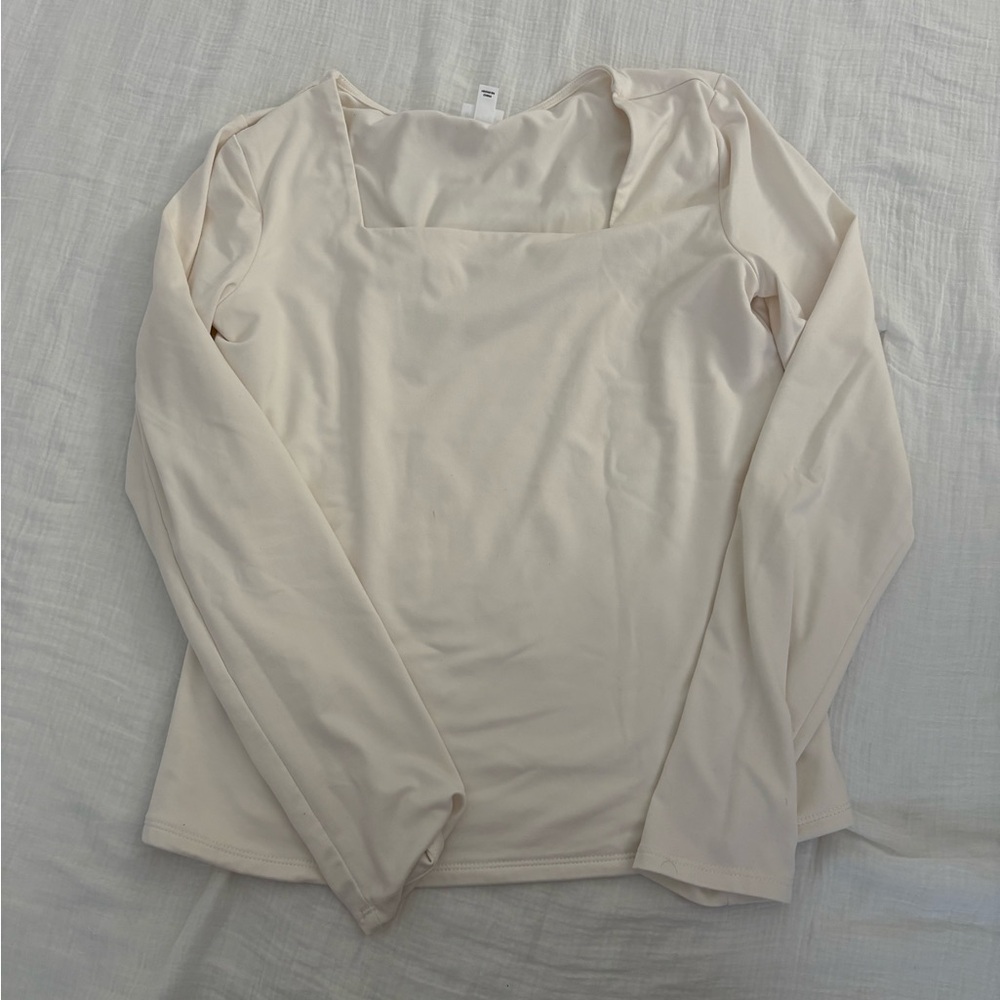 Target Cream Long Sleeve Top